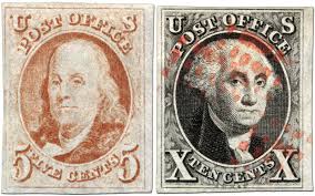 Franklin and Washington stamps