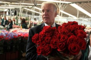 biden roses