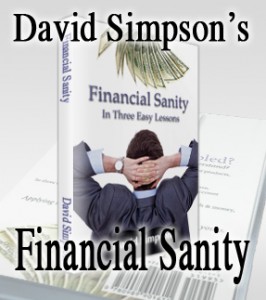 Order David Simpson's Financial Sanity book, autographed by the author!