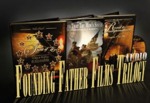 The newly available, Founding Father Films, Audio CD-Trilogy Set. Over 9 hours of American History, Family Friendly entertainment at one low price.