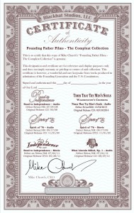 Founding_Father_Films_Compleat_Certificat_authenticity_2014_Edition