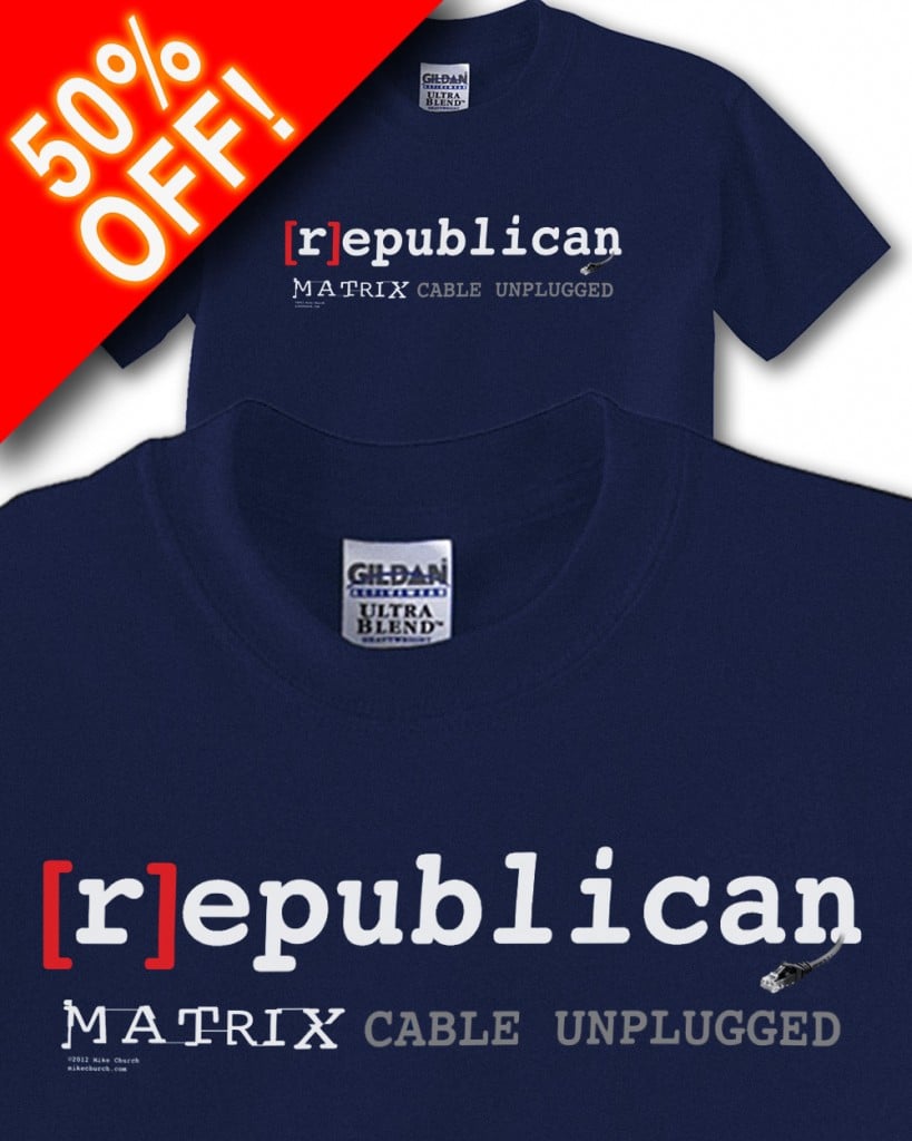 republican_Matrix_50_percent_off__T_shirt_display