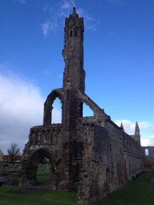 A photo I took of the ruins of St Andrews Cathedral in Scotland