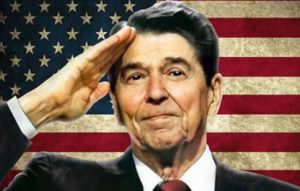 Reagan.Saluting
