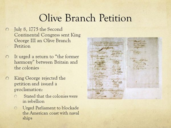 Olive Branch Petition - The Mike Church Show