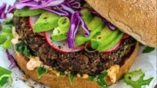 Homemade Black Bean Veggie Burgers