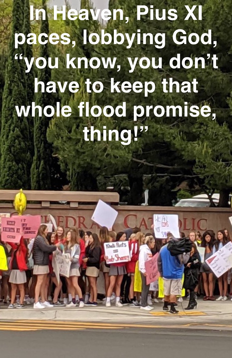 Schoolgirl Mini Skirt Porn - Catholic School Girls Protest Against MODESTY!?-Mike Church