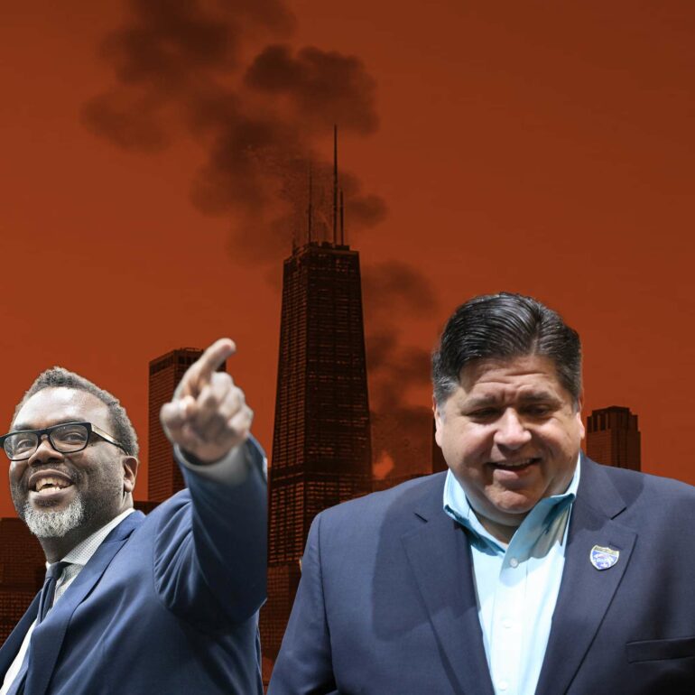 Chicago Mayor Brandon Johnson & Illinois Governor JB Pritzker are happy to endanger the lives of their residents and watch their cities & state burn as long as it opposes the Trump Administration's efforts to enforce immigration law.