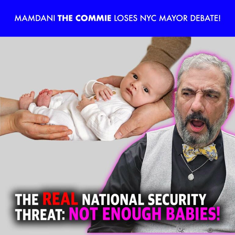Population collapse due to not enough babies is a real national security threat.