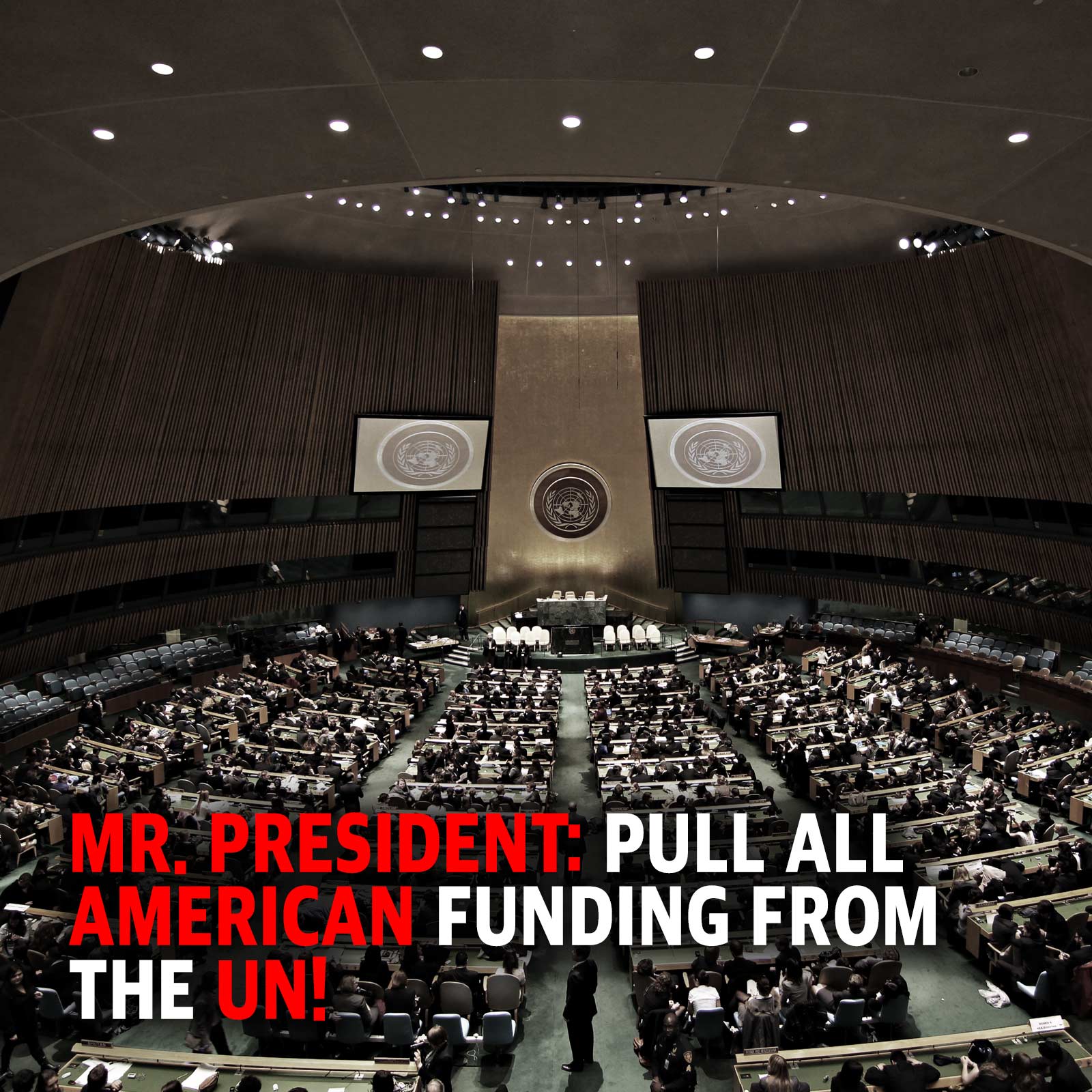 Mr. President: Pull ALL American Funding from the United Nations