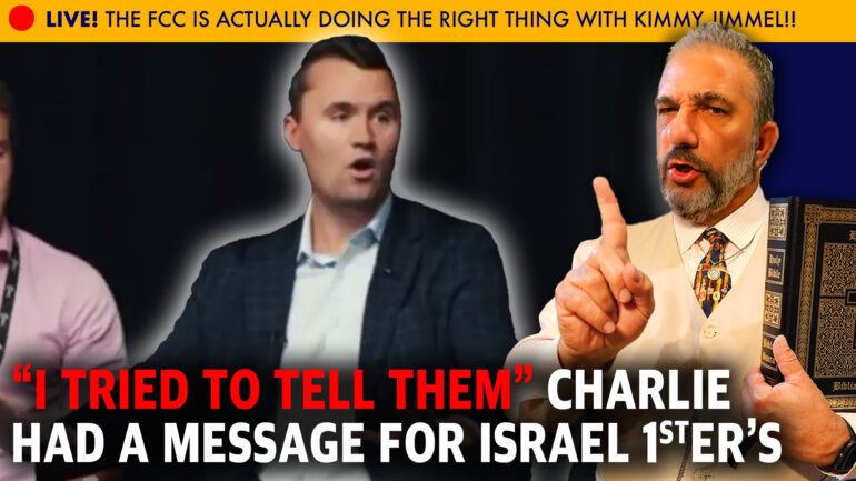 Charlie Kirk Tried to Tell a Message to the Israel First Crowd